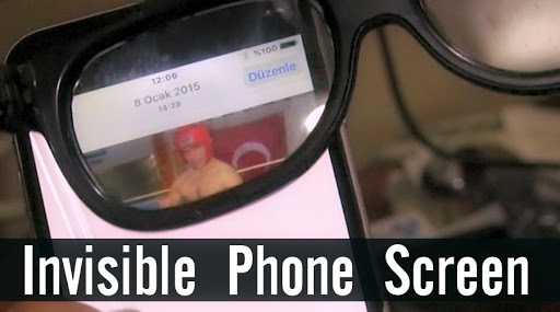 Check This Invisible Phone  Screen, You’ll Only See What You're Doing With Your  Smartphone